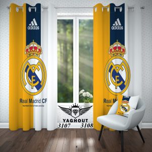 پرده تصویری ورزشی طرح رئال مادرید کد3107-3108